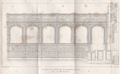 Galerij van het Hôtel du Bourgtheroulde, Place de la Pucelle d
